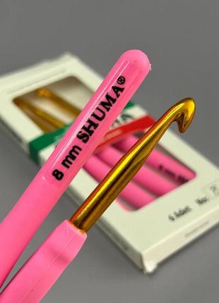 Крючок для вязания shuma #8 с мягкой ручкой