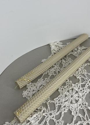 Набор венчальных свечей из вощины. венчальные свечи. свадебные свечи