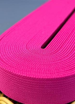 Резинка турецкая плотная 2см, 10м - ярко малиновая