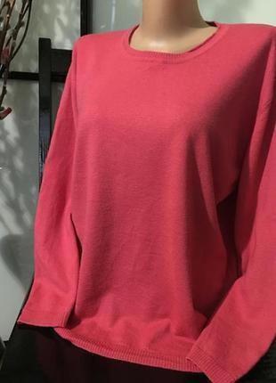 Красивый шерстяной джемпер свитер/100% шерсть мериноса