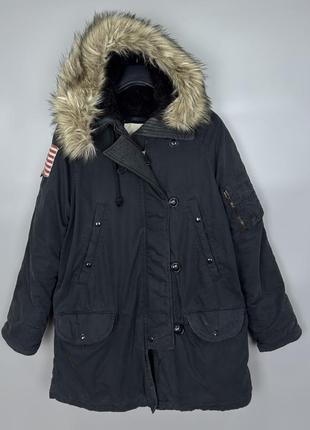Denim supply ralph lauren женская пуховая парка зимняя woolrich