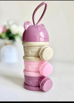 Контейнер для дитячої суміші ведмедик з отворами