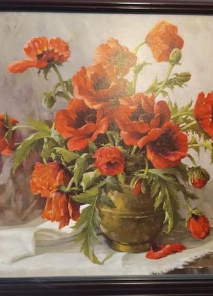 Картина с маками 60*80