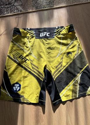 Шорты ufc venum желтого цвета