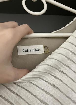 Платье белое с биркой новое calvin klein белое xs s 34 362 фото