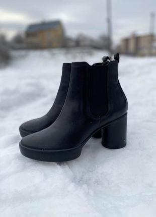 Ботинки кожаные оригинал ecco shape 207723 гг.41