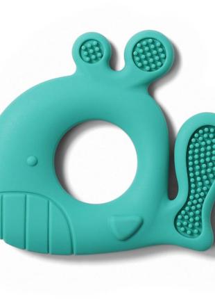 Прорізувач для зубів силіконовий "кит" (блакитний) "babyono"