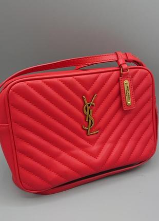 Люксова шкіряна сумка кроссбоді ysl