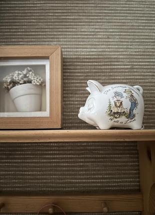 Японская фарфоровая свинка- копилка