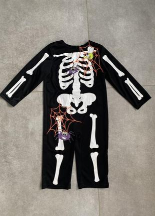 Костюм скелета карнавал хелоувин halloween 18-23 месяца (на 2 года подойдет тоже)
