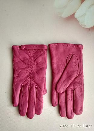 Шкіряні утеплені перчатки розмір m
