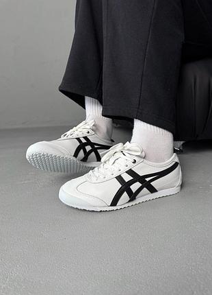 Унисекс кроссовки asics onitsuka tiger mexico white/black