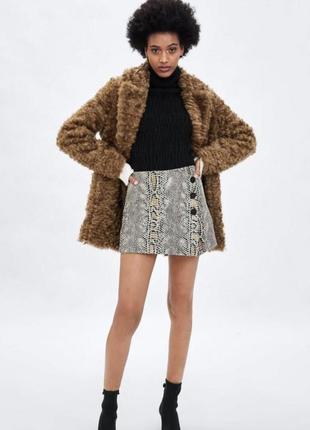 Последний распродаж!теплая шубка zara