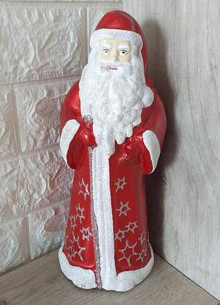 Новогодняя фигурка дед мороз под елку 30 см