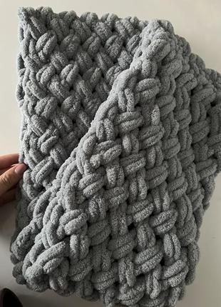 Шарф из пряжи alize puffi