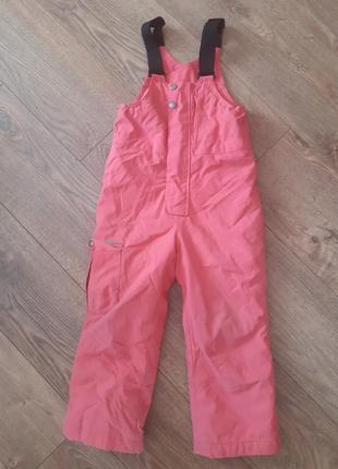 Брюки лыжные для девочек на рост 104 см