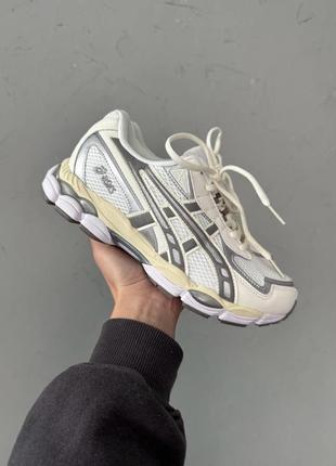 Унисекс кроссовки tiger asics gel-nyc 2055 beige/grey