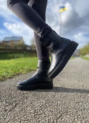 Полуботинки утепленные кожаные оригинал marc o appolo р.37-41