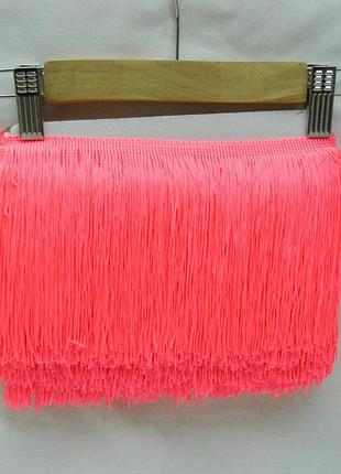 Бахрома для бальных платьев 15см х 9м -08 (малиновый)
