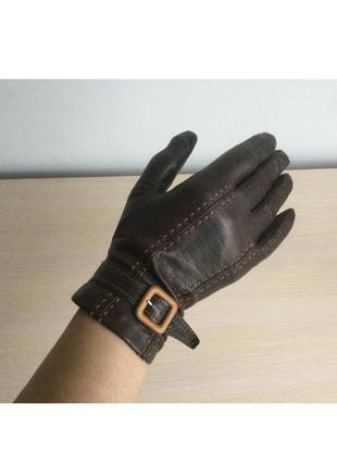 Брендові шкіряні перчатки jbguanti італія, р. 7