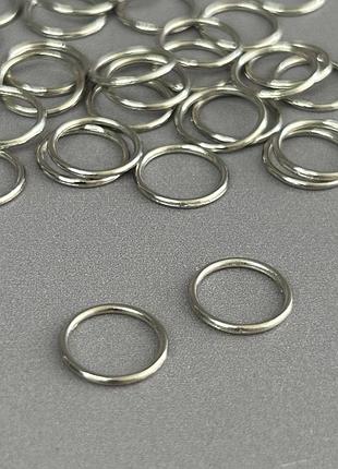 10 шт. - серебряный 1 см регулятор кольцо (металл) для бретелей бюстгальтера