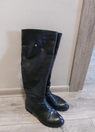 Кожаные сапоги еврозима