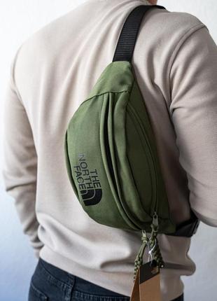 Бананка the north face/бананка через плече/нагрудна сумка/ поясна нагрудна сумка через плече/слінг