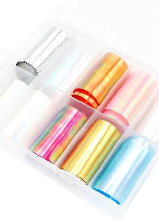 Набір фольги для дизайну нігтів №33, 10шт