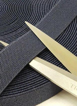 1 м резинка поясная 2.5см, синий темный