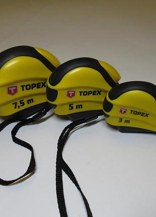 Рулетка измерительная topex 5м 27c385 3