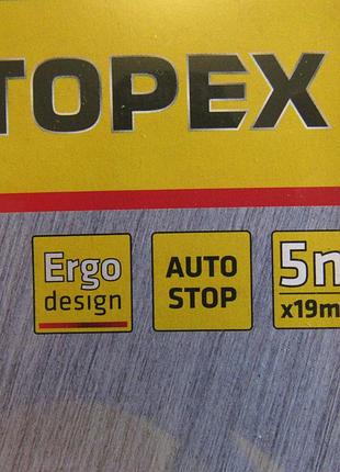Рулетка измерительная topex 5м 27c385 4