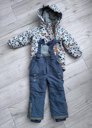 Зимовий костюм для хлопчика (куртка+напівкомбінезон)
