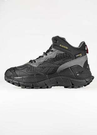 Кроссовки reebok zig kinetika 2,5 gore-tex fur gray-black