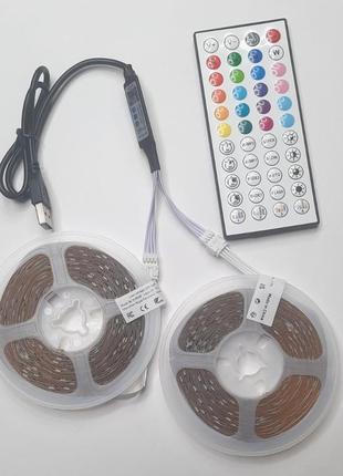 Светодиодное лента с пультом rgb bluetooth usb 30м bj-5vrgb5-30