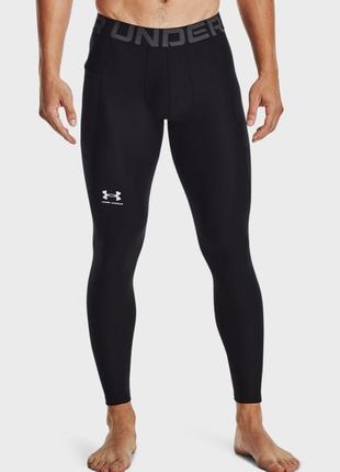 Компрессионные тайтсы under armour hg armor black