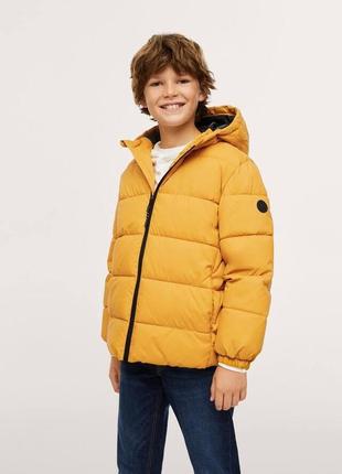 Куртка детская mango kids жёлтая