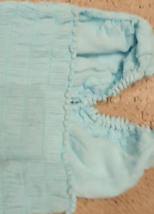 Летний костюм пляжный топ шорты вязаный