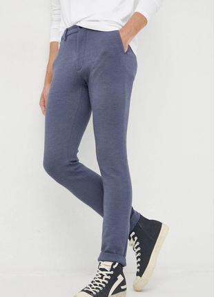 Чоловічі сірі стильні штани чиносів tommy hilfiger thflex розмір 38/32