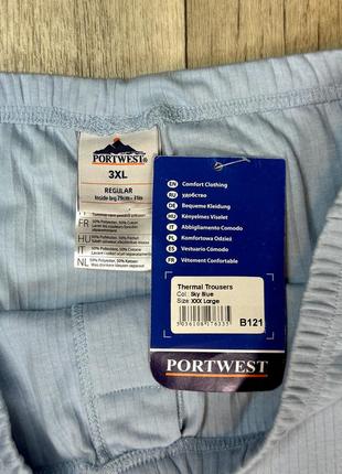 Port west термобелье 3xl размер новые мужские термо штаны голубые фирменные