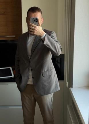 Стильний піджак блейзер жакет у клiтинку оверсайз