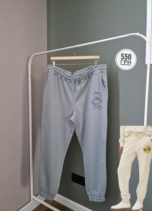 Джоггеры плюс сайз мятные на флисе primark disney