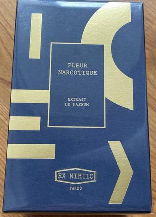Оригинал ex nihilo fleur narcotique extrait 100ml фльор наркотик ех нихило оригінал нишевые стойкие духи парфюм