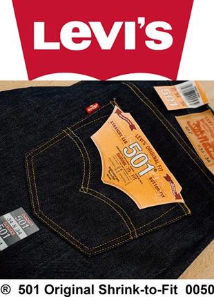 Джинсы levis 501 stf - 005010000- original из сша, w34 l38 новые