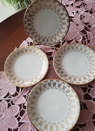 Розетка/блюдце фарфор 4 штуки mitterteich bavaria германия
