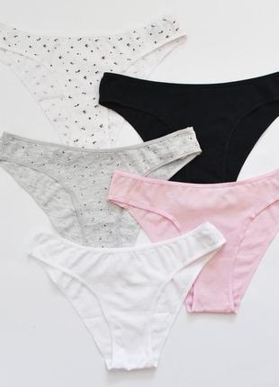 Брендовые оригинальные новые коттоновые трусики бразильяны primark2 фото