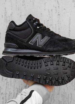 New balance 574 black winter ❄️ ❤️ 36рр - 45р♥️ кроссовки мужские черные зимние, кроссовки женские зимние