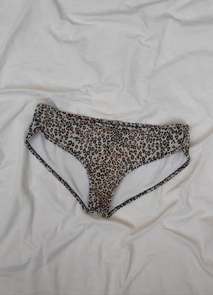 Леопардовые плавки бикини ✨ victoria's secret✨низ купальника купальник в леопардовый анималистический принт