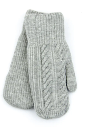 Варежки женские шерстяные зимние с махровой подкладкой