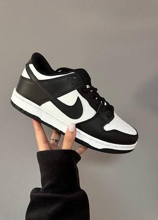 Кроссовки теплые nike sb dunk “black / white classic” fur ❄️