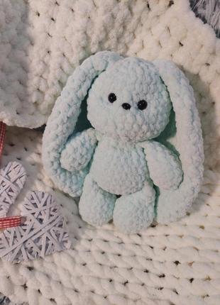 Зайчонок тиффани, мягкая игрушка ручная работа